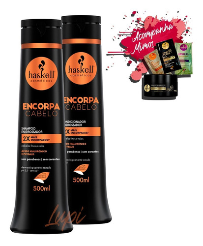  Kit Haskell Shampoo E Condicionador Encorpa 500ml