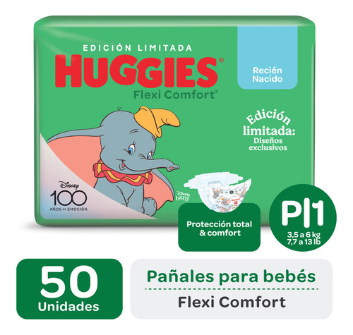 Pañales Huggies Flexi Comfort P Edición Limitada