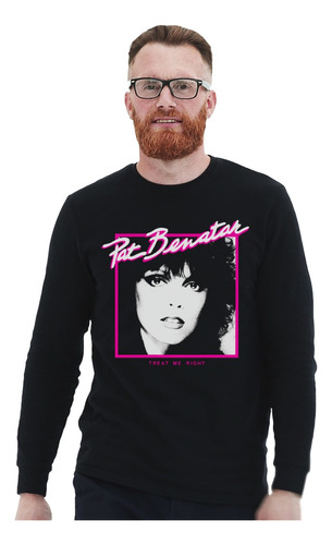 Polera Ml Pat Benatar Treat Me Right Rock Impresión Directa