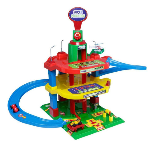 Posto Infantil Pista Lava Rápido Super Parking Map Toys