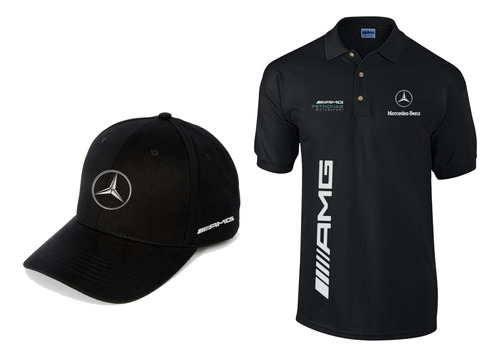 Mercedes Benz Polo Y Gorra Combo Sport