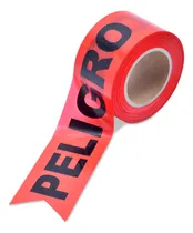Comprar Cinta Roja Seguridad Peligro No Pase 7,5 Cm X 100mts
