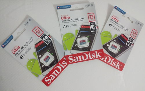 Micro Sd Sandisk 32gb Clase 10 98mbs Original Garantia 1 Año