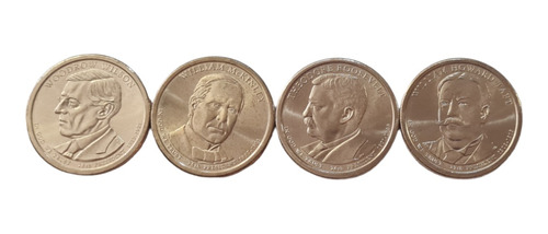Dolar Presidentes 2013:mckinley, Roosevelt,howard T, Wilson