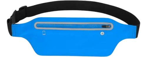 Pochete Bolsa De Cintura Impermeável Multiuso Corrida Slim Cor Azul