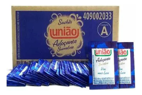 Sachê Açucar Adoçante União Sucralose - 600mg. C/400