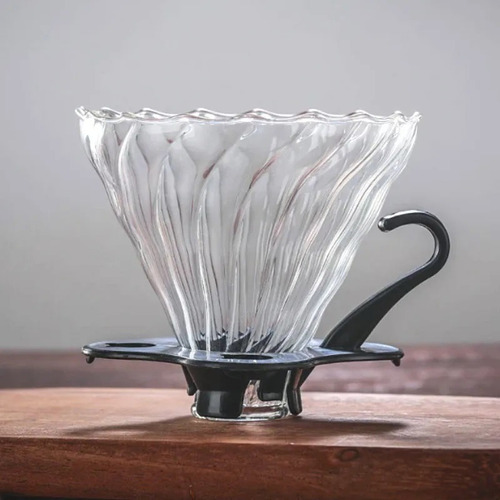Coador De Café Pour Over Vidro V-02 Médio Tipo Hario V60