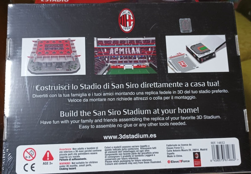 Imagen 5 de 5 de Puzzle 3d Estadio - Estadio San Siro Ac Milán - Original