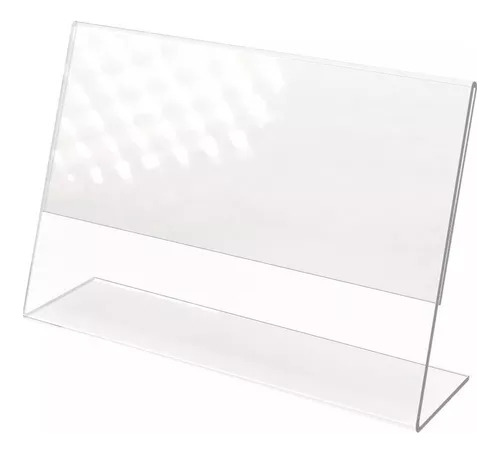 Display De Mesa De Acrilico Folha A3 L Horizontal 15 Uni