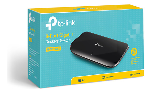Tp-link Switch Gigabit 8 Puertos 10/100/1000mbps Tl-sg1008d
