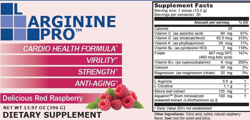 L-arginine Pro | Suplemento De L-arginina En Polvo | 5.50...
