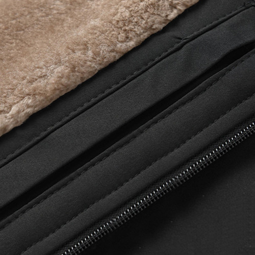 Jaqueta Masculina De Cor Sólida, Bolso De Lazer Com Zíper, R