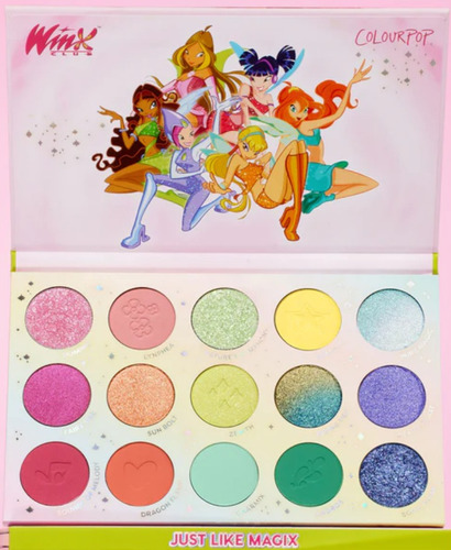 Colourpop Paleta Winx Just Like Magix 15 Sombras