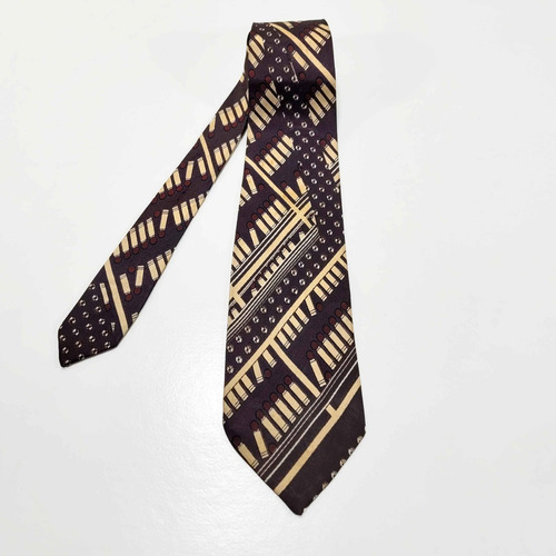 Corbata Elegante Con Conbinación De Líneas Y Circulos ( C-3)