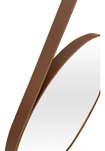 Espejo redondo decorativo Adnet de 40 x 40 cm con soporte
