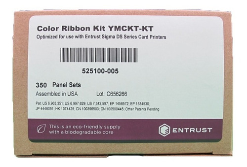 Ribbon Datacard Color C/ Verso Preto P/ Sigma Ds2 525100-005