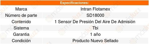 Sensor Absoluta Map Chevy C2 1.6l L4 04 A 08 Intran