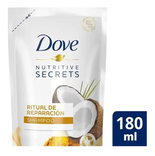 Shampoo Repuesto Nutritive Secrets Dove 180ml