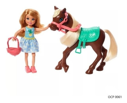 Imagem 7 de 10 de Kit Hípico Barbie Com Cavalo E Chelsea Com Pônei - Mattel Ms