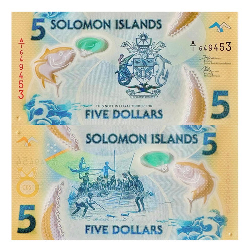 Islas Salomón - 5 Dólares - Año 2019