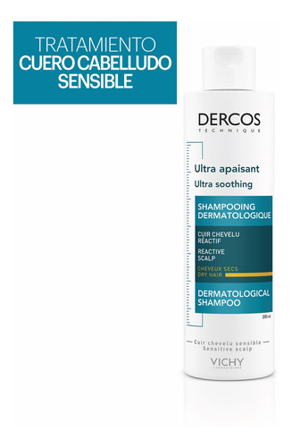 Vichy Dercos Ultra Calmante 200ml Cuero Cabelludo Sensible