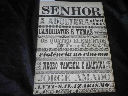 Revista Senhor N 9 De 1960 Hans Holbein D J A Dança Da Morte