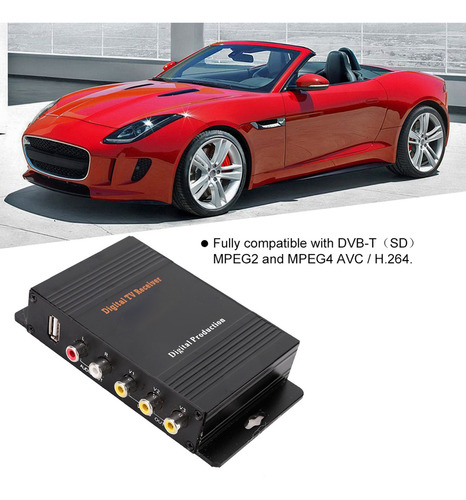 Imagen 10 de 10 de Caja De Tv Digital Para Coche Dvb-t Mpeg 4 Receptor Portátil