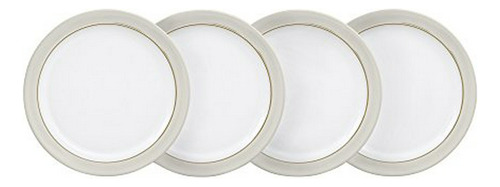 Juego De Platos De Lona Natural Denby, Crema, Mediano, Juego