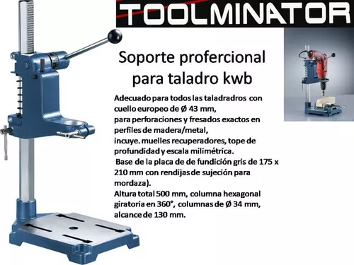 Soporte Para Taladro Kwb Perforadora Vertical Banco Manual