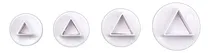 Comprar Set 4 Cortantes Con Expulsor Triangulo Fondan Porcelana Fria