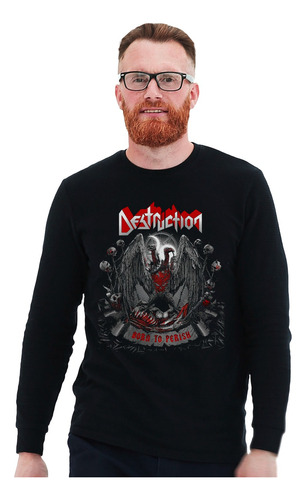 Polera Ml Destruction Born To Perish Metal Abominatron