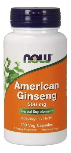 Ginseng Americano 500mg 100caps, Now,