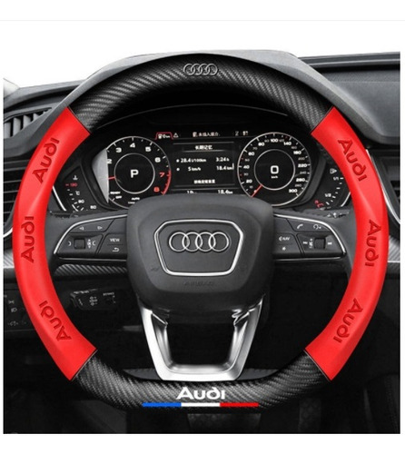 Funda Para Volante Audi A3/a4/a6 Q3/q5/q7 Color Rojo