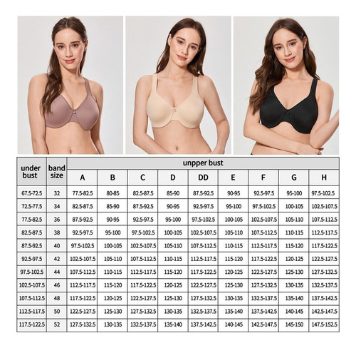 Brasier Cierre Frontal Sin Varilla Talla Grande Delimira
