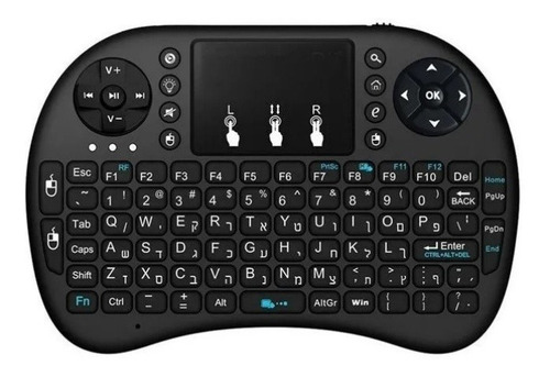 Mini Controle Teclado Wirelles Sem Fio Smart Tv Led Usb