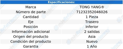 Defensa Trasera Inf Dodge Journey 11-18 Tong Yang