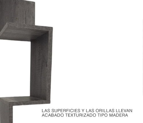 Repisa Esquinero Estante Flotante De Madera 3 Niveles 85x15 Color Lombardia