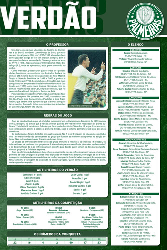 Coleção Oficial Histórica Palmeiras Edição 12 - Pôster, De On Line Editora. Editorial Online, Capa Mole, Edição 2023-02-09 00:00:00 Em Português, 2022