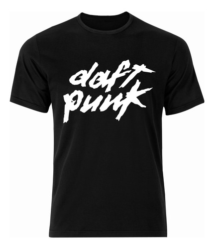Polera Daft Punk Logo - Estampado Serigrafía