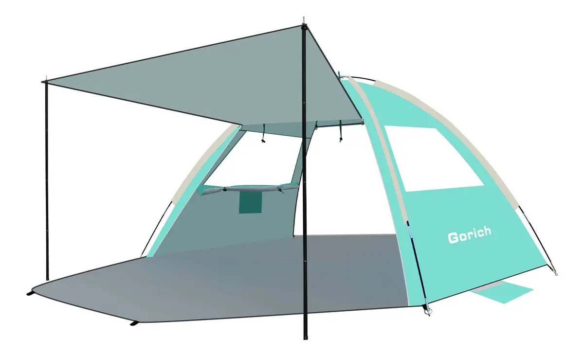 Gorich Tienda De Campana De Playa Con Toldo Refugio Solar