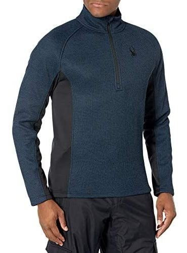 Spyder Active Sports Suéter de cuello alto alto con media cremallera para hombre 