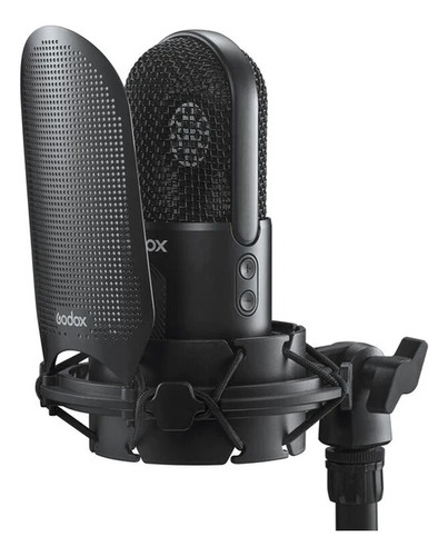 Micrófono Condensador Godox Umic10 Usb Color Negro