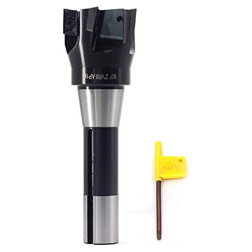 2 X 6 1 8 Carbide Indexable End Mills R8 Shank 90 Degre...