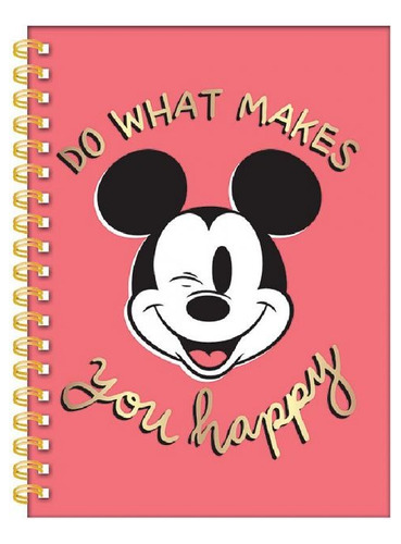 Cuaderno Mooving Mickey Mouse 16x21 Espiral T. Dura 80 Hjs