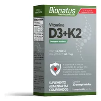 Comprar Vitamina D3+K2 Mk-7 30 comprimidos Bionatus