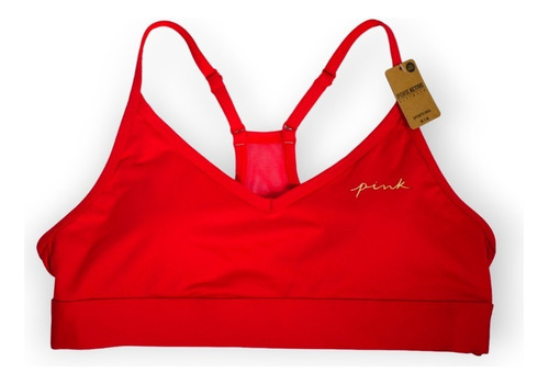 Peto Top Deportivo Pink Victoria's Secret Modelo Hibiscus