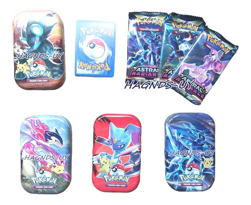 Cartas Pokemon Tgc Lata Premium 24 + 30 Brillantes 2023