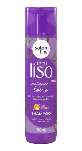 Shampoo Meu Liso Matizador Loiro 300ml - Salon Line