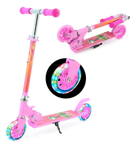 Kick Scooter Para Niños A Partir De 3 Años Ruedas Iluminadas