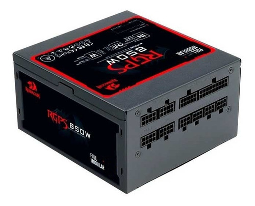 Imagen 1 de 6 de Fuente Pc Gamer 850w Redragon 80+ Gold Full Modular